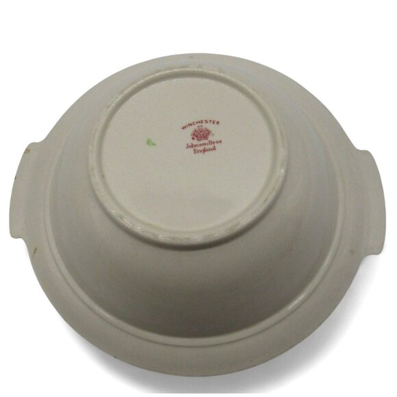 JOHNSON BROTHERS Winchester Floral Vegetable Serving Bowl England Vintage - Picture 10 of 10